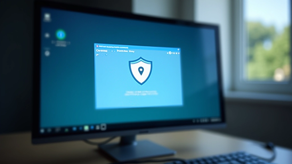 Escaneo de antivirus en progreso en pantalla de computadora